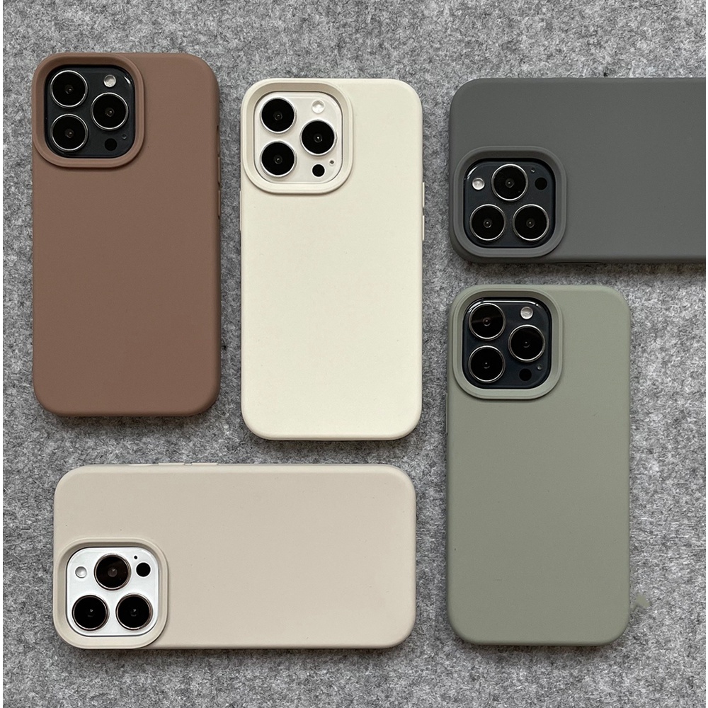 Casing Ponsel Silikon Cair Untuk iPhone 14 Pro Max Casing Iphone14 11 12 13 Pro Max Lembut Shockproof Case Penutup Pelindung Kamera