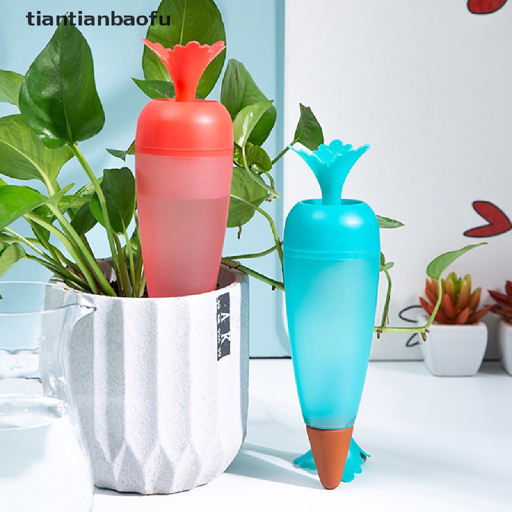 [tiantianbaofu] Wortel Besar Self Watering Alat Taman Plastik Travel Dripper Perangkat Irigasi Butik