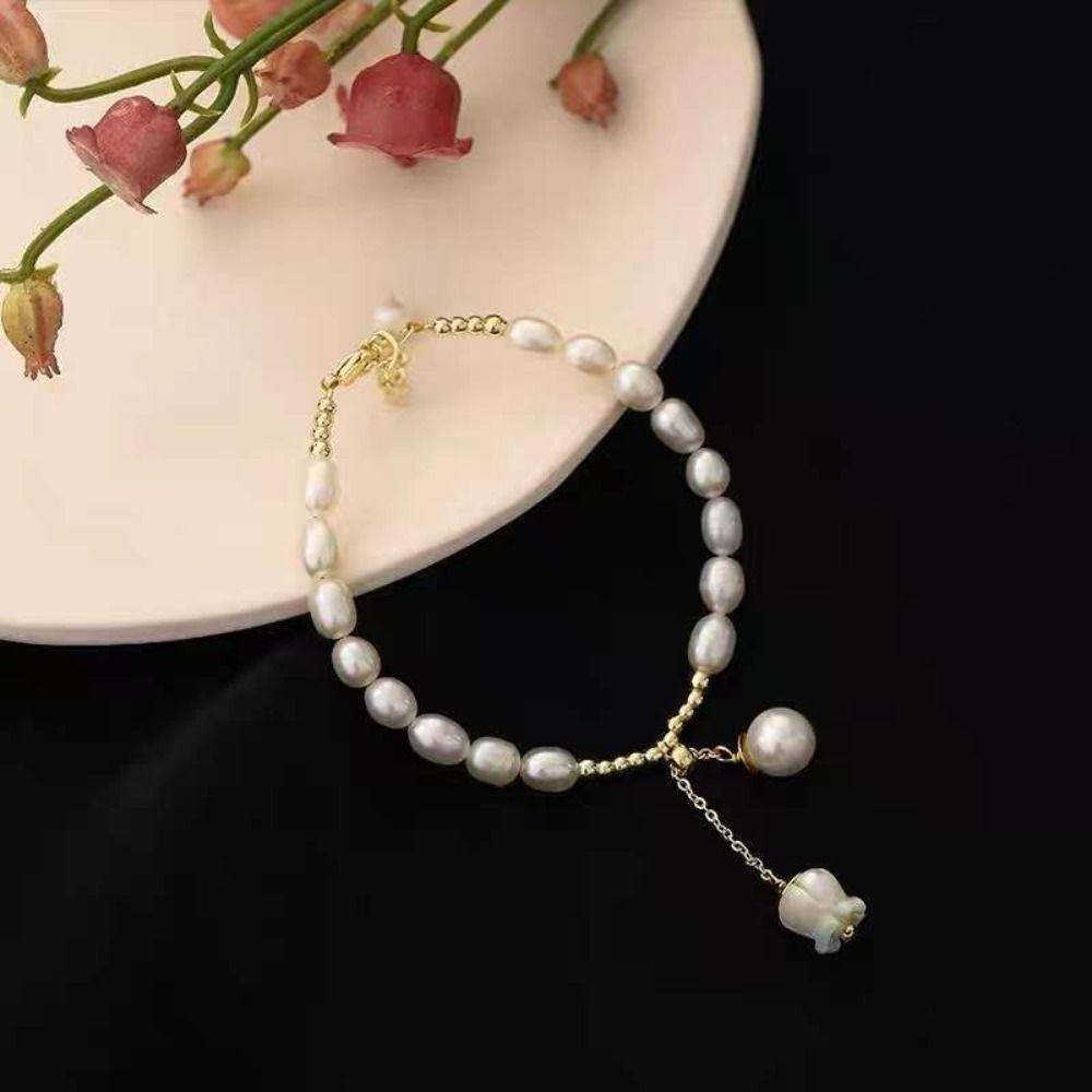 Needway Wanita Chocker Manis Cantik Fashion Gelang Lembut Bell Anggrek Kecil Segar Aksesoris Bunga Kalung