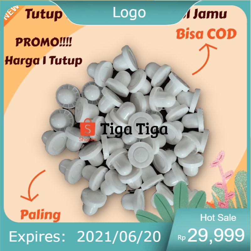 Tutup Botol Plastik untuk botol bensin / botol jamu 1 liter Baru