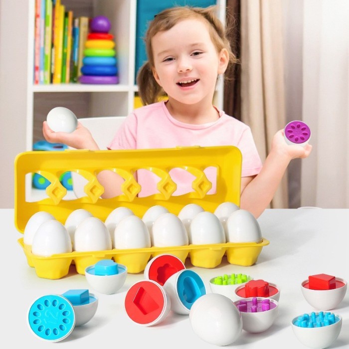 MATCHING EGG EDUCATION-COLOUR AND SHAPE ORIGINAL 2B