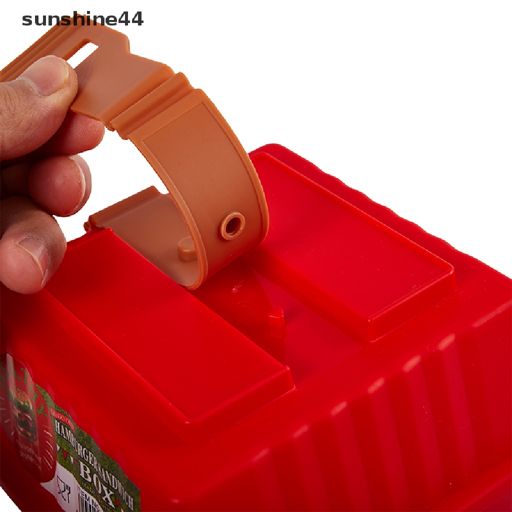 Sunshine 1PC 12CM Kotak Penyimpanan Piknik Burger Reusable Dengan Tutup Anti Bocor Storage Box ID