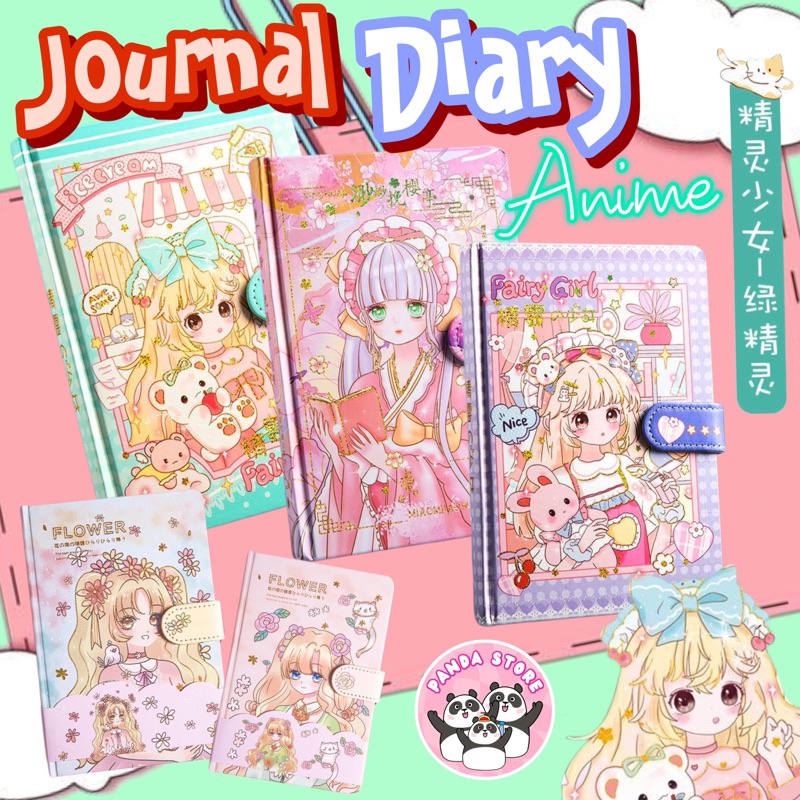 

Journal Book Aesthetic Anime jurnal Buku Cute