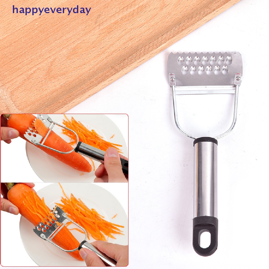 [happy] 1pcs New Stainless Steel Pengupas Kulit Timun Wortel Perencanaan Parutan Dapur Gadget  [ID] Baju Kaos Distro Pria Wanita Lengan Panjang [ID]