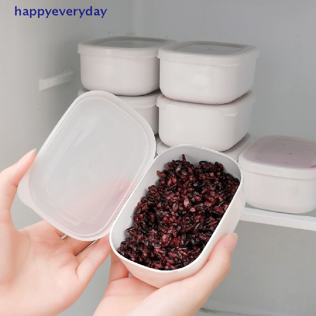 [happy] Rice Sub Packaged Box Food Container Freezer Kulkas Pangsit Nasi Fresh-keeping Box Makanan Buah Micorwave Bento Lunch Box [ID]