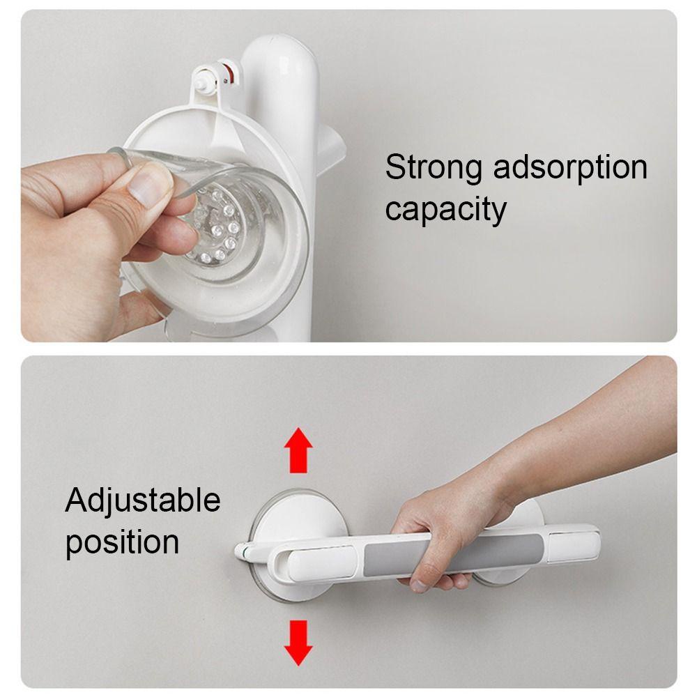 TOP Shower Handle Balance Dengan Suction Cup Kuat Untuk Manula Orang Tua Cacat Safety Hand Rail