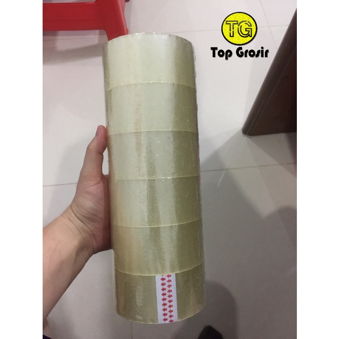 

Lakban bening murah dan kuat 45mm 80yard TOP /SLOP