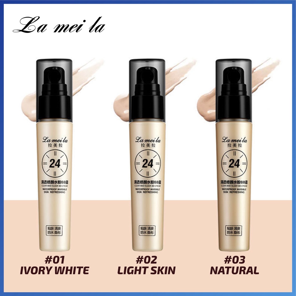 LAMEILA New BB Cream Clear and Sleek 30ml Slim Type Super Wearing Liquid Foundation Makeup L35