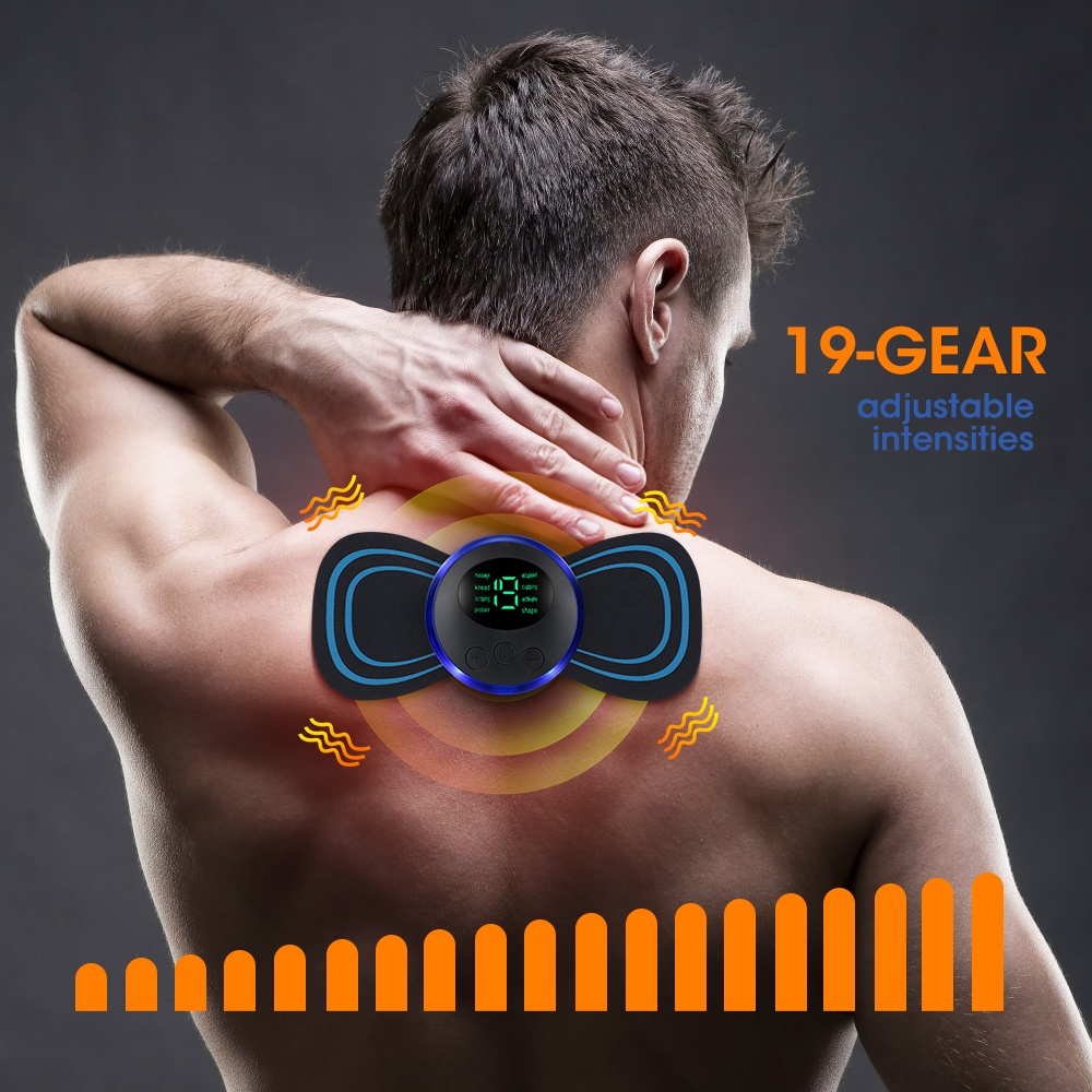 EMS Neck Massager Akupuntur Alat Pijat Leher Elektrik