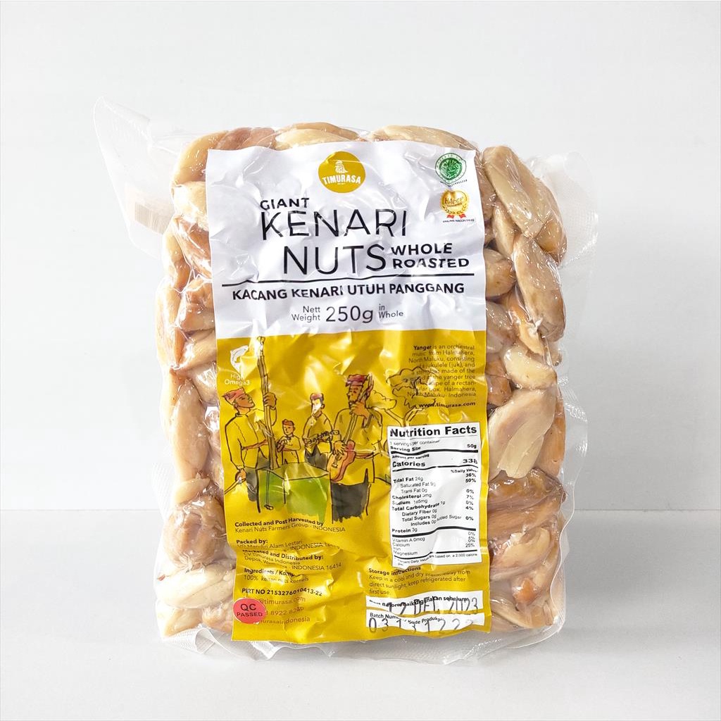 

Timurasa - Kacang Kenari Panggang Original Giant Roasted Kenari Nuts 250G