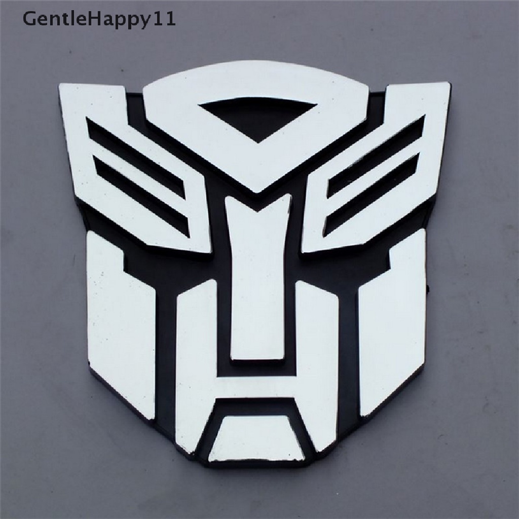 Gentlehappy 3D Logo Protector Autobot Transformers Emblem Badge Graphics Decal Stiker Mobil id