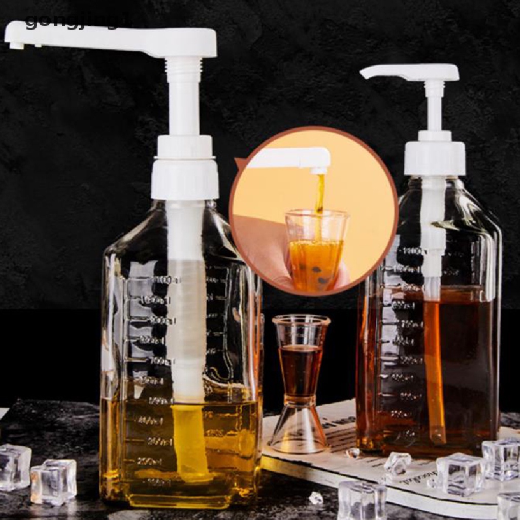 Ggg 1600ml Dispenser Sirup Kopi Botol Kecap Saus Madu Multi Fungsi W/Pump ID
