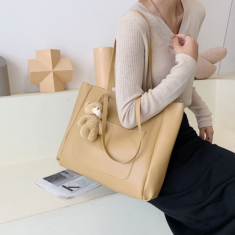 Sera 2023 baru berkapasitas besar high-end sense of foreign style portable commuter shoulder tote tas kelas mahasiswa perempuan