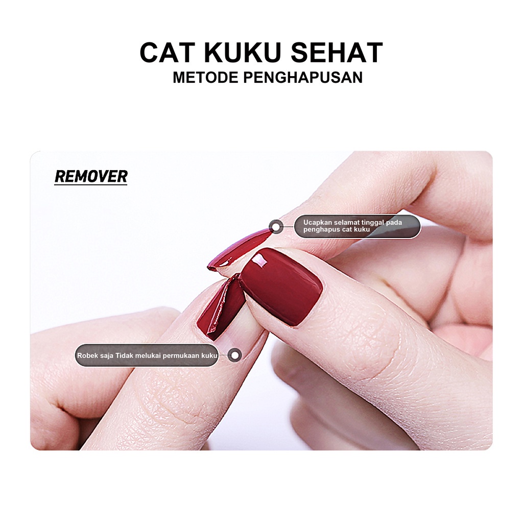 (Bisa Kupas) KUDAN Kutek Kuku Halal Untuk Sholat Kutek Peel Off Kuteks Halal Muslimah Cat Kuku 10ml Kuteks