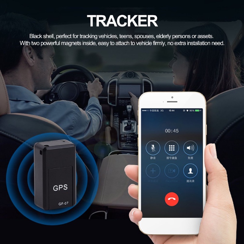 Mini GPS Tracker GF-07 Alat Pelacak Lokasi Mobil Motor GPS GF-07 Tracker Mini Alat Pelacak Lokasi Mobil Motor Tracking Device Car Alat Pelacak Anti Hilang