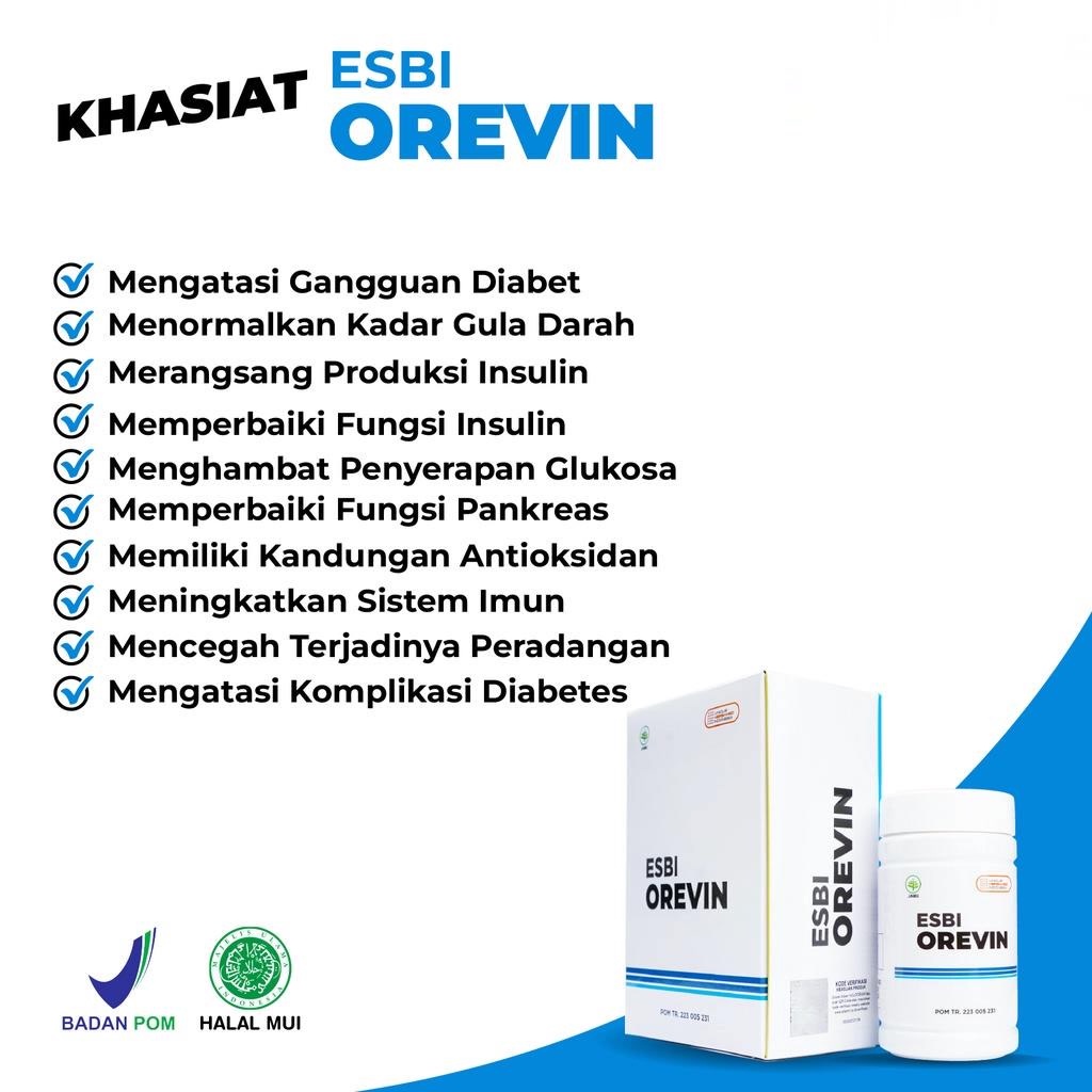 Kapsul ESBI OREVIN Herbamed Obat Herbal Membantu Mengatasi Kencing Manis Diabetes Asli Original 100%