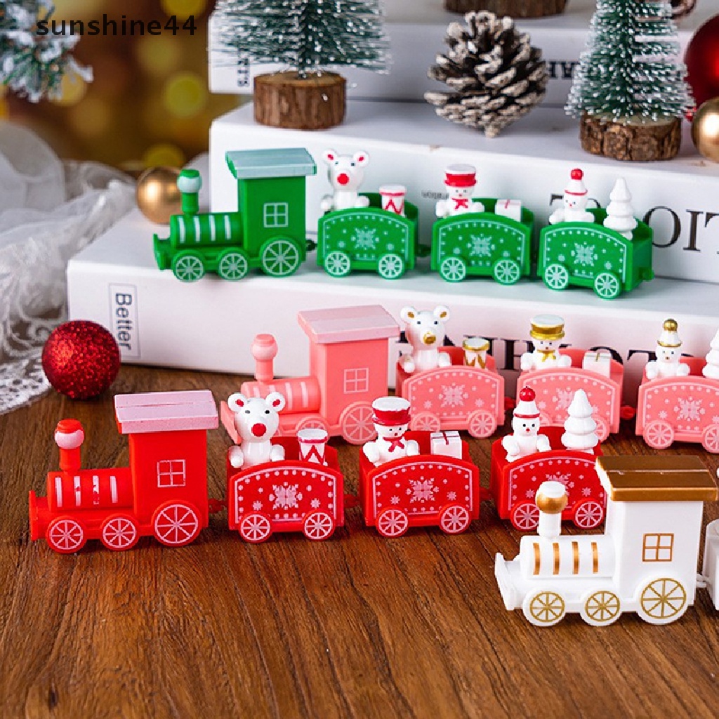 Sunshine 1Pc Kereta Natal Plastik 2023hiasan Xmas Xmas Home Decor Xmas Kado Anak ID