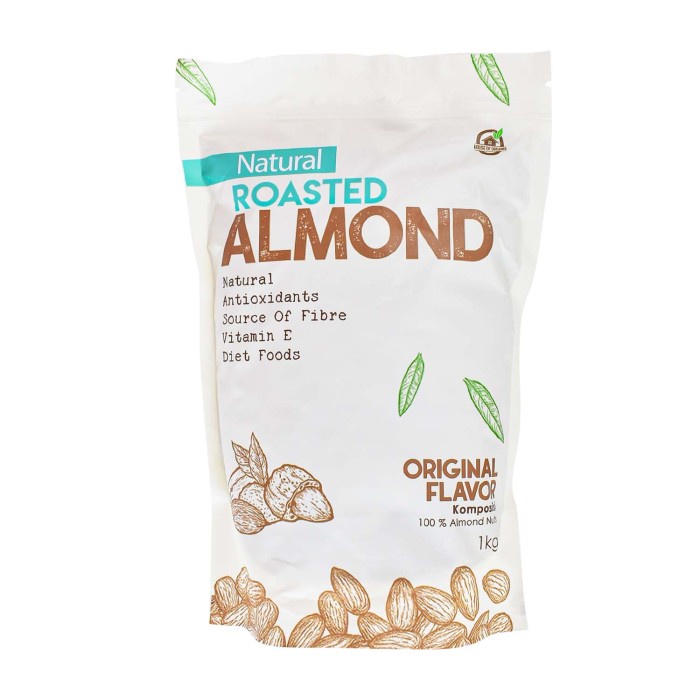 

Natural Roasted Almond Panggang 1 Kg