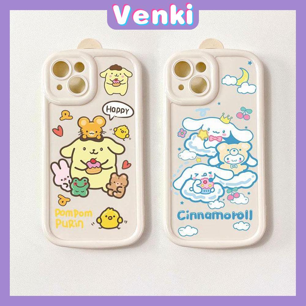 Case for iPhone 11 Soft TPU Glossy Round Edges Case Cute Cartoon Camera Protection Shockproof For iPhone 14 13 12 11 Pro Max 7 8 Plus X XR