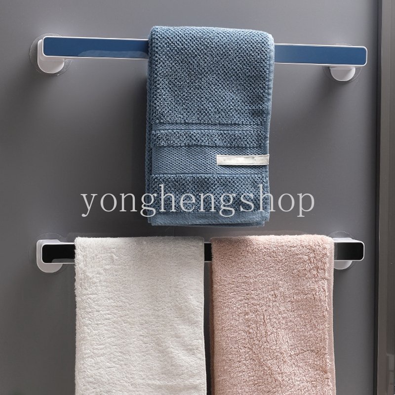 Gaya Sederhana Self-adhesive Rak Handuk Dinding Gantungan Handuk Bebas Pukulan Handuk Bar Rak Sandal Rak Penyimpanan Gantung Hook Kamar Mandi Organizer