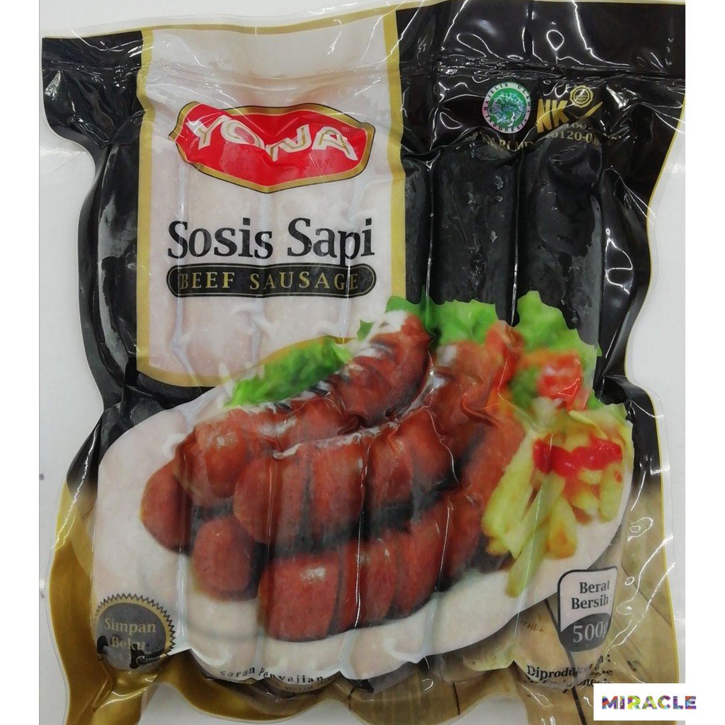 

Yona Sosis Bakar Beef Sausage 500gr