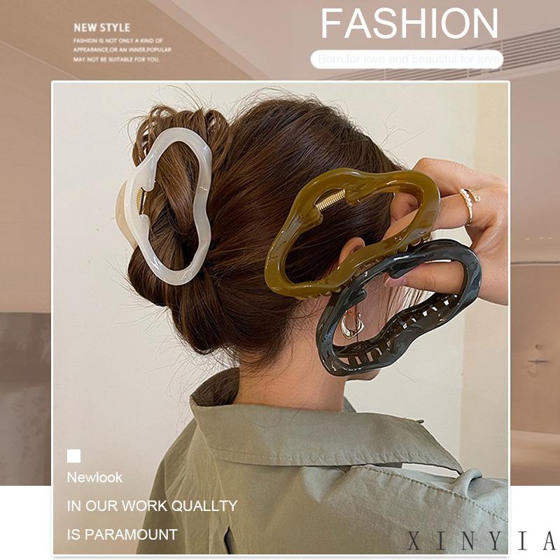 [xinyia.id11] High-end Indah Hiu Klip Rambut Ambil Klip Vintage Berbentuk Khusus Prancis