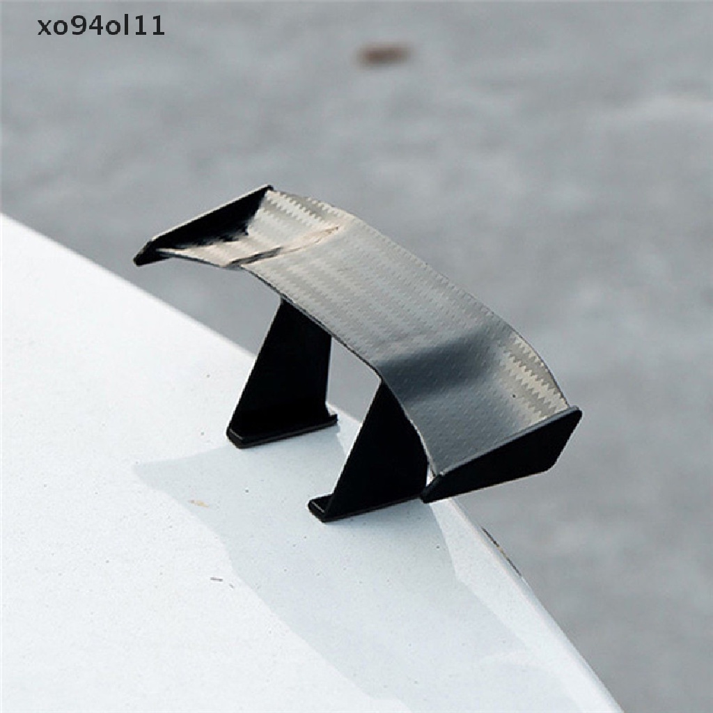 Xo Hot Universal Mini Spoiler Mobil Ekor Belakang Dekorasi Spoiler Wing Serat Karbon OL