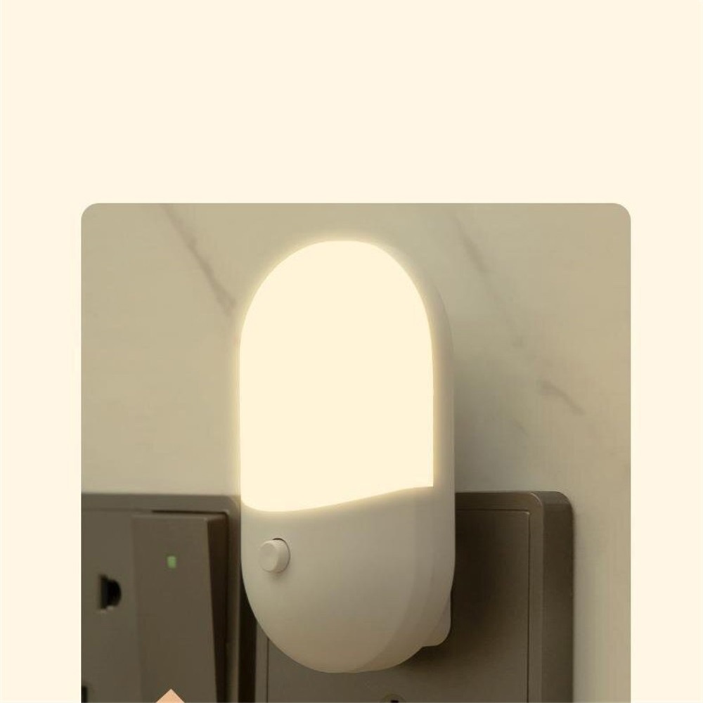 1pcs Lampu Malam Led Dengan Kecerahan Dapat Disesuaikan Untuk Makan Dan Tidur Bayi