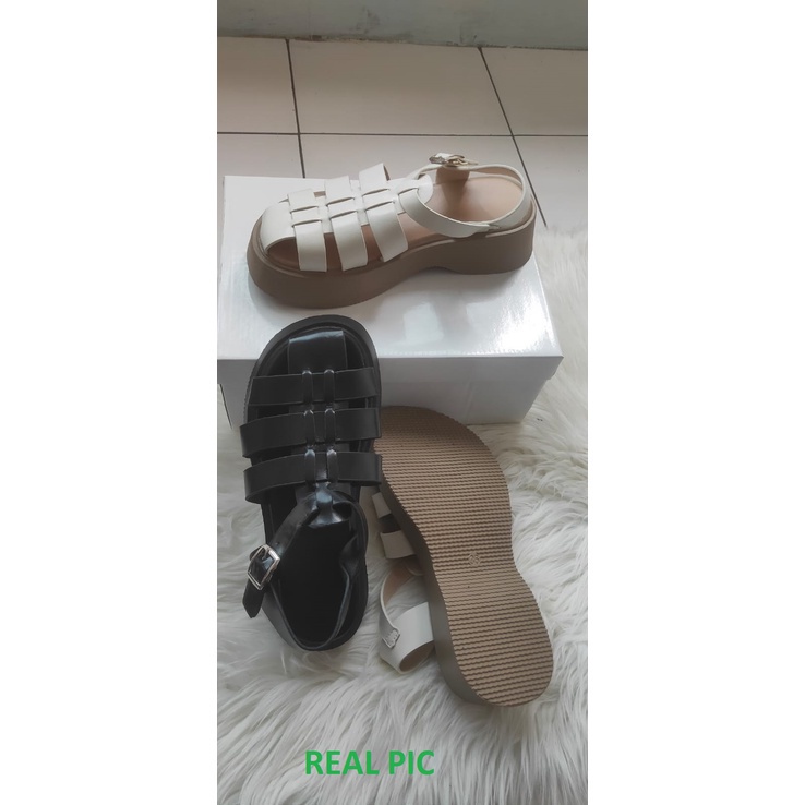 [LC] 1504 Sepatu Sandal wanita 122 Tali Gunung Korea Style ELEGAN CANTIK Pesta Kerja Santai Keren Trend Casual Kualitas Bagus Impor