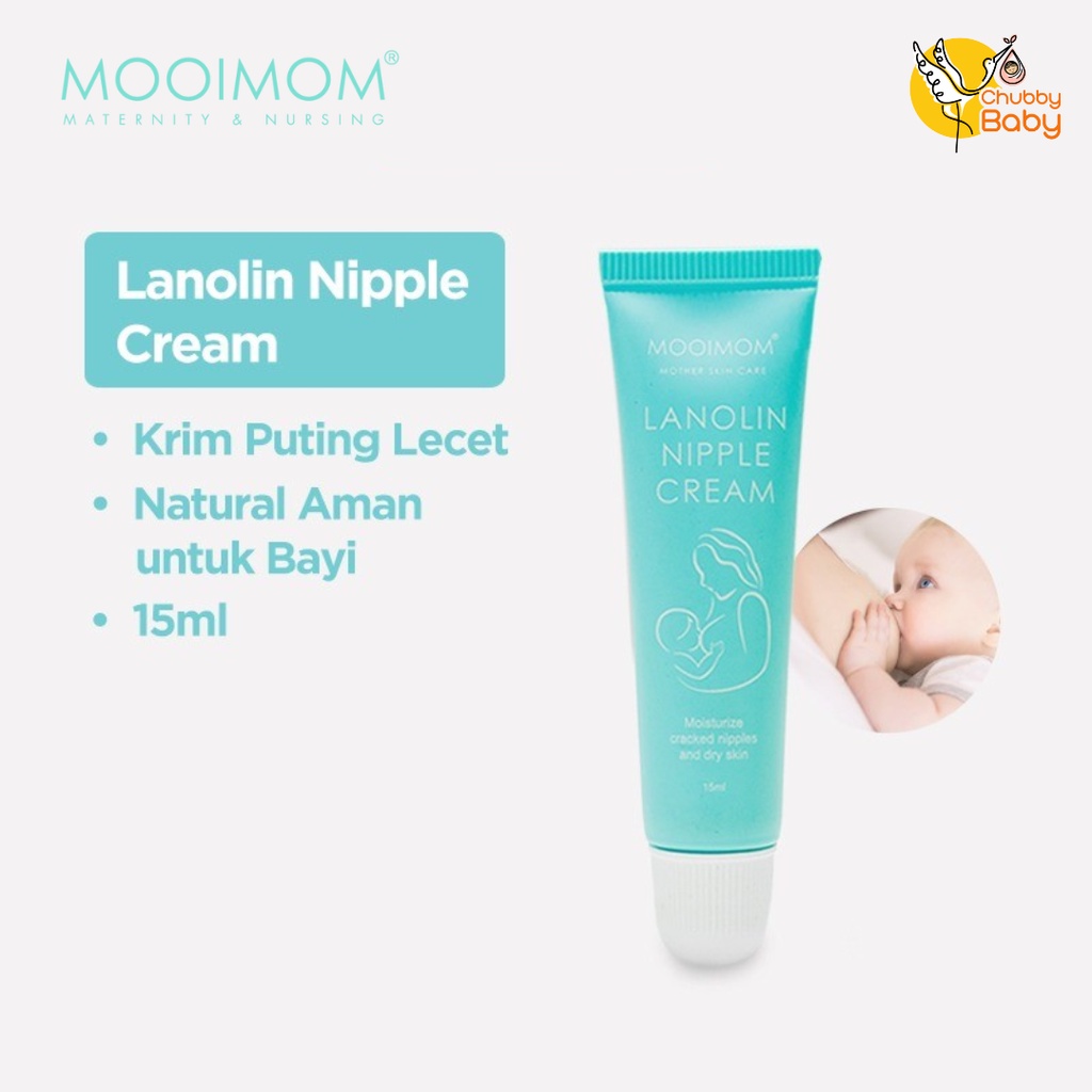 MOOIMOM Lanolin Nipple Cream | Krim Pelindung Puting Ibu Menyusui