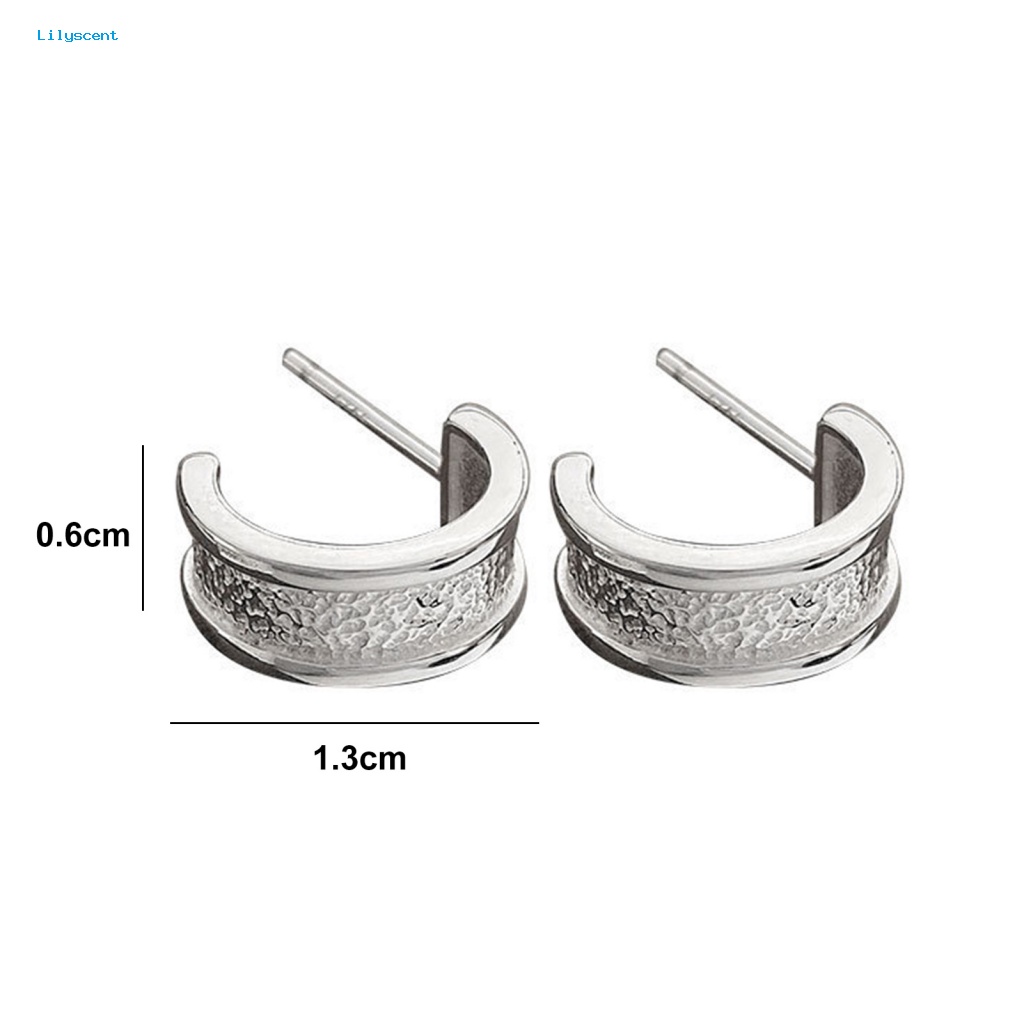 Lilyscent 1pasang Ear Studs Ringan Aksesori Perhiasan Cahaya Mewah Wanita Stud Earrings Tahan Luntur