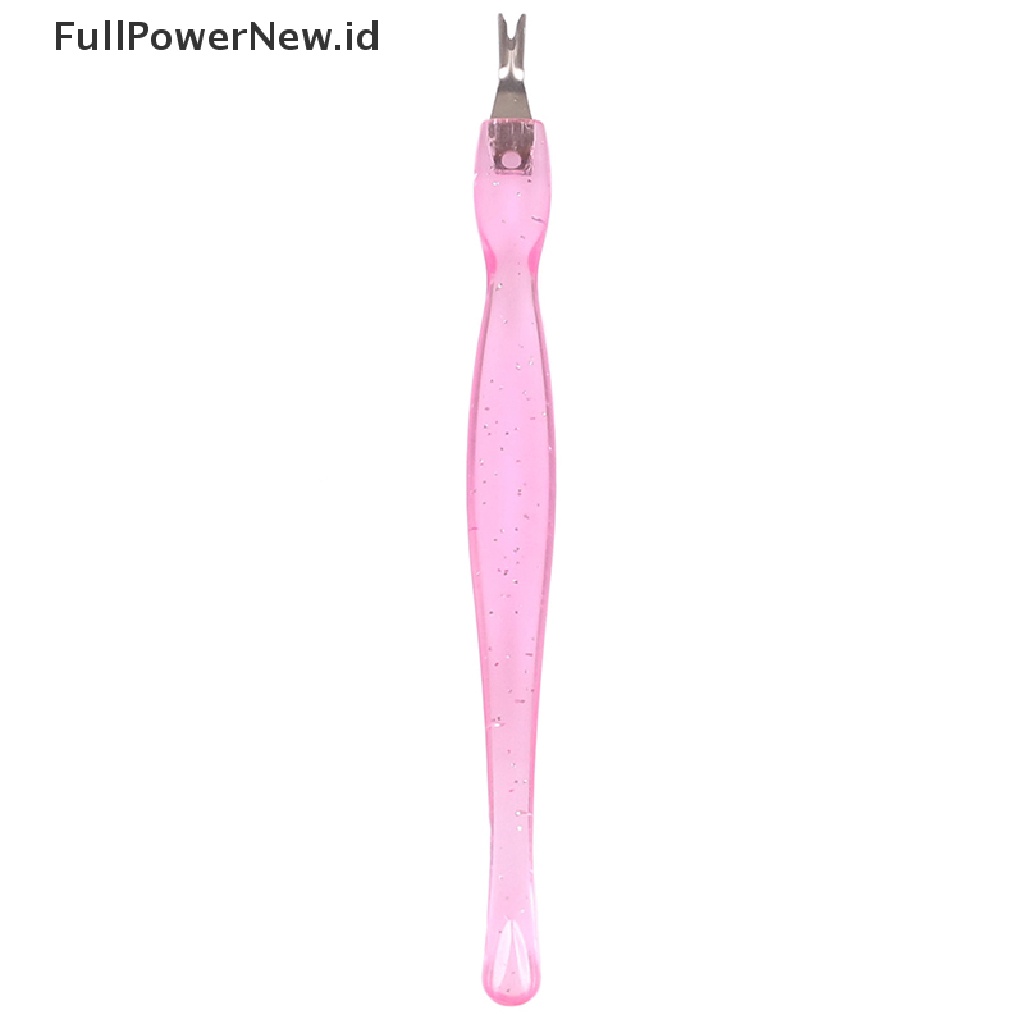 Power 2Pcs Stainless steel Nail Art Kutikula Pendorong Trimmer Cutter Pedicure Tools ID