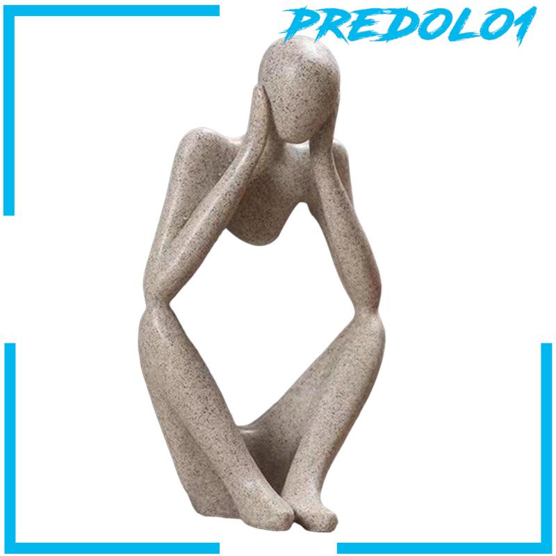 [Predolo1] Patung Pemikir Abstrak Thinking People Statue Untuk Rak Buku Shelf Counter