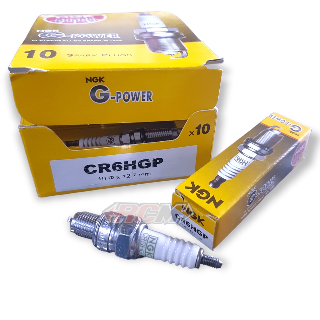 BUSI MOTOR SPARK PLUG RACING PLATINUM IRIDIUM CR6HGP CR6HIX SOUL GT FINO FI XRIDE X-RIDE 125 MIO FI M3 BLUE CORE FORCE JUPITER Z1 FI F1 INJEKSI VEGA R 2006 VEGA ZR 2008 ORI ORIGINAL NGK ASLI