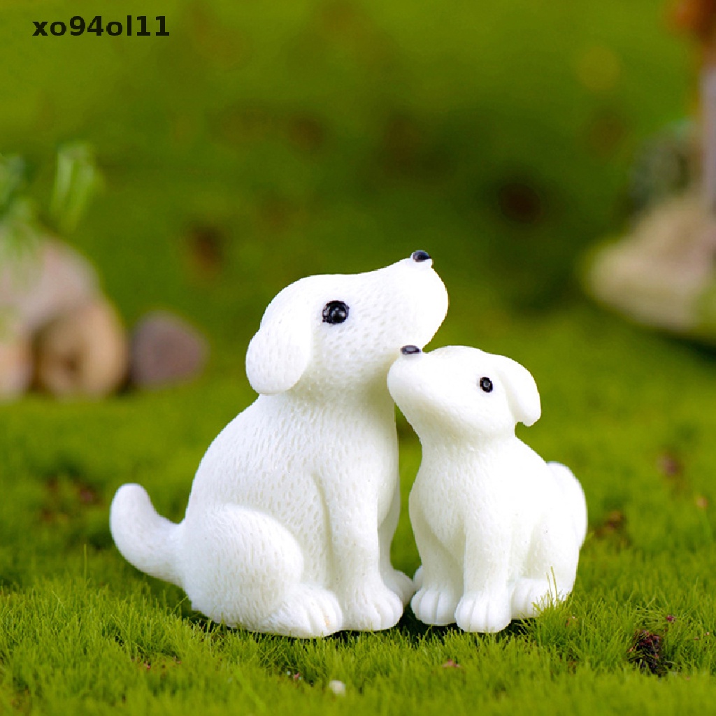 Xo Anjing Lucu Mini Miniatur Peri Taman Ornamen Dekorasi Pot Craft Aksesoris OL