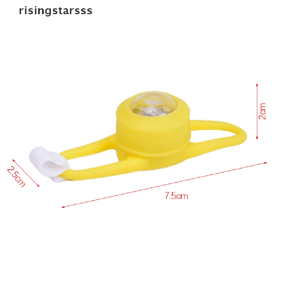 Rsid Span-new Colorful Sepeda Kecil Kuning LED Ring Lampu Sepeda Bell Sepeda Aksesoris Sepeda Jalan Jelly