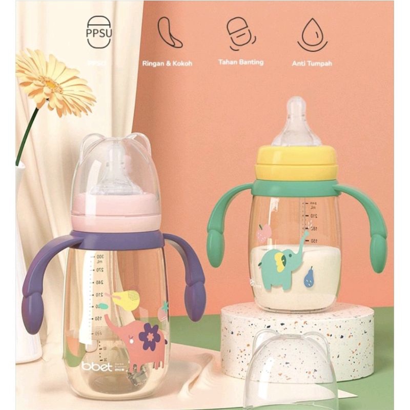 BBET PPSU BABY DRINK BOTTLE/BOTOL MINUM BAYI ANAK 240ML&amp; 300ML