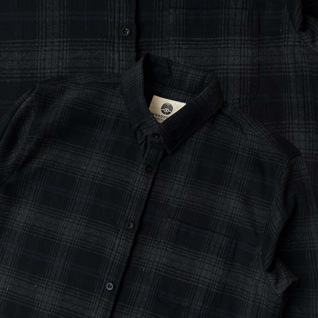 Kemeja Flanel Pria WOODCUTTER Dark Johnson Flannel Shirt Lengan Panjang