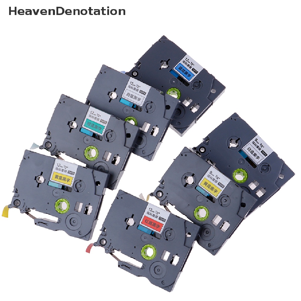 [HeavenDenotation] 12mm 9mm TZ-231 PT-E100B D210 Label Tape Untuk Printer Brother P-touch HDV