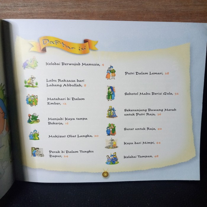 buku anak kumpulan dongeng timur tengah berwarna 52 hal