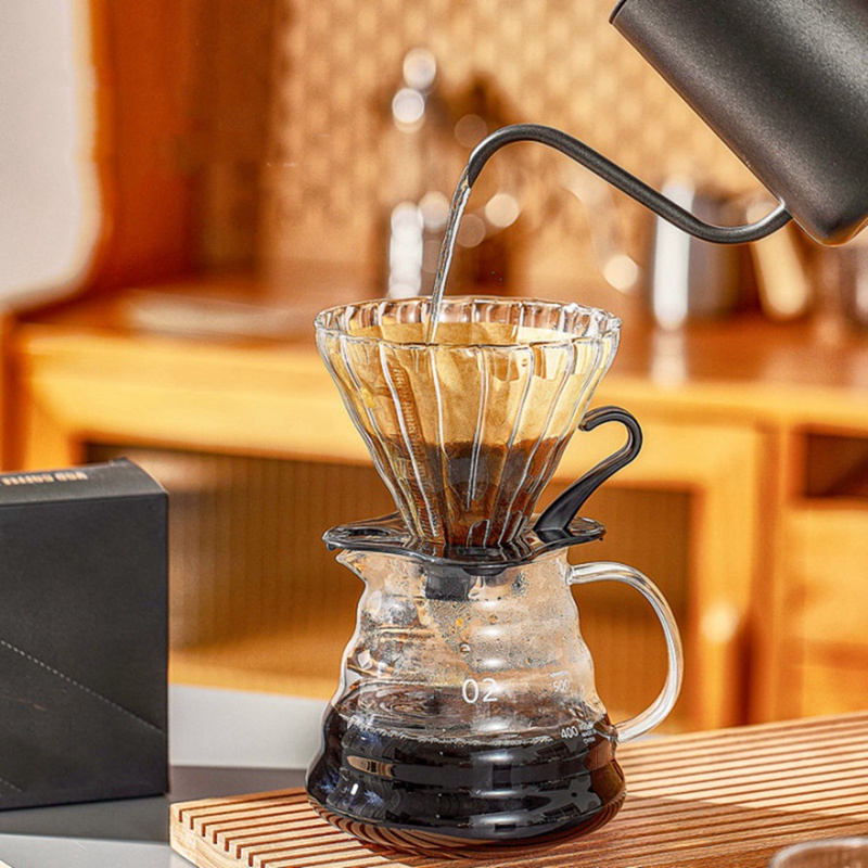 Hand Brewed Coffee Set Alat Barista Luar Ruangan Dripper Filter Kopi Ketel Manual Grinder Portabel Gooseneck Ketel