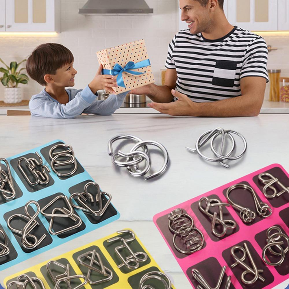 Quinton 3d Montessori Puzzle Mainan Untuk Anak Diy Hadiah Pribadi Cognition Games Fun Unlock Mainan 3d Puzzle Kawat IQ Mind Mainan Perkembangan