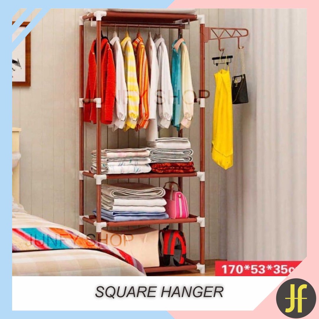 J648 Square hanger , rak baju persegi , rak persegi panjang divastore