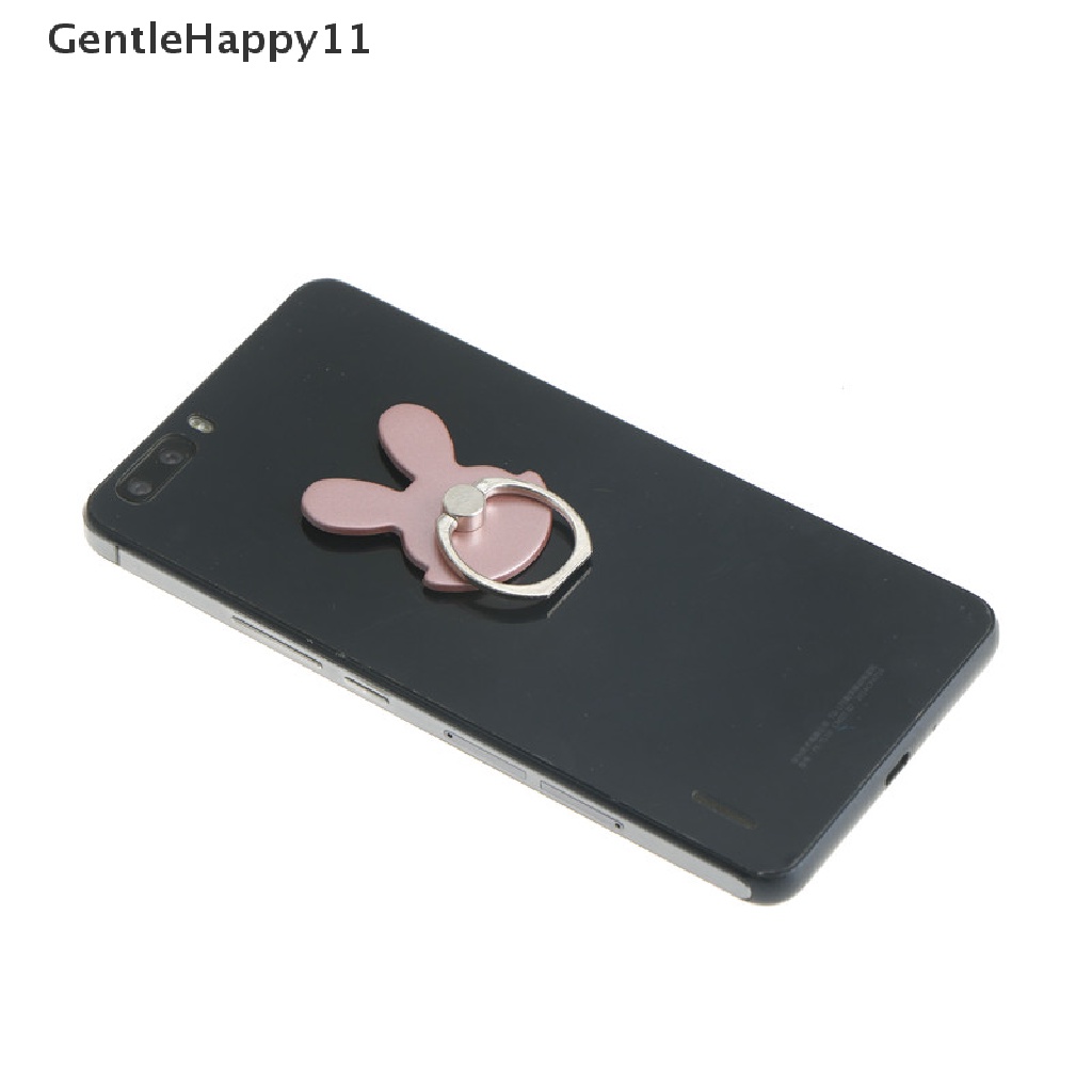 Gentlehappy Desain Kelinci phone holders 360derajat Cincin Jari Handphone stand holder universal id