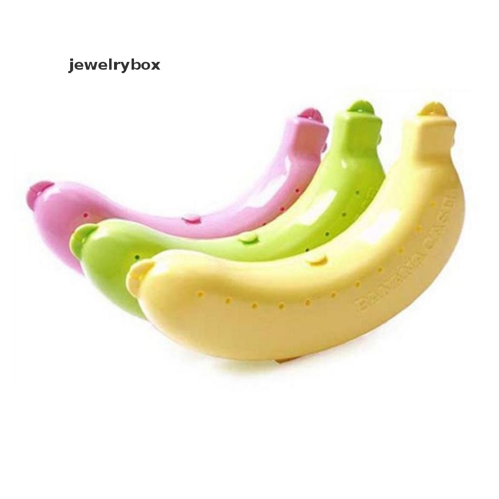 [jewelrybox] 1pc Banana Trip Outdoor Travel Storage Box Wadah Pelindung Case Pisang Lucu Butik