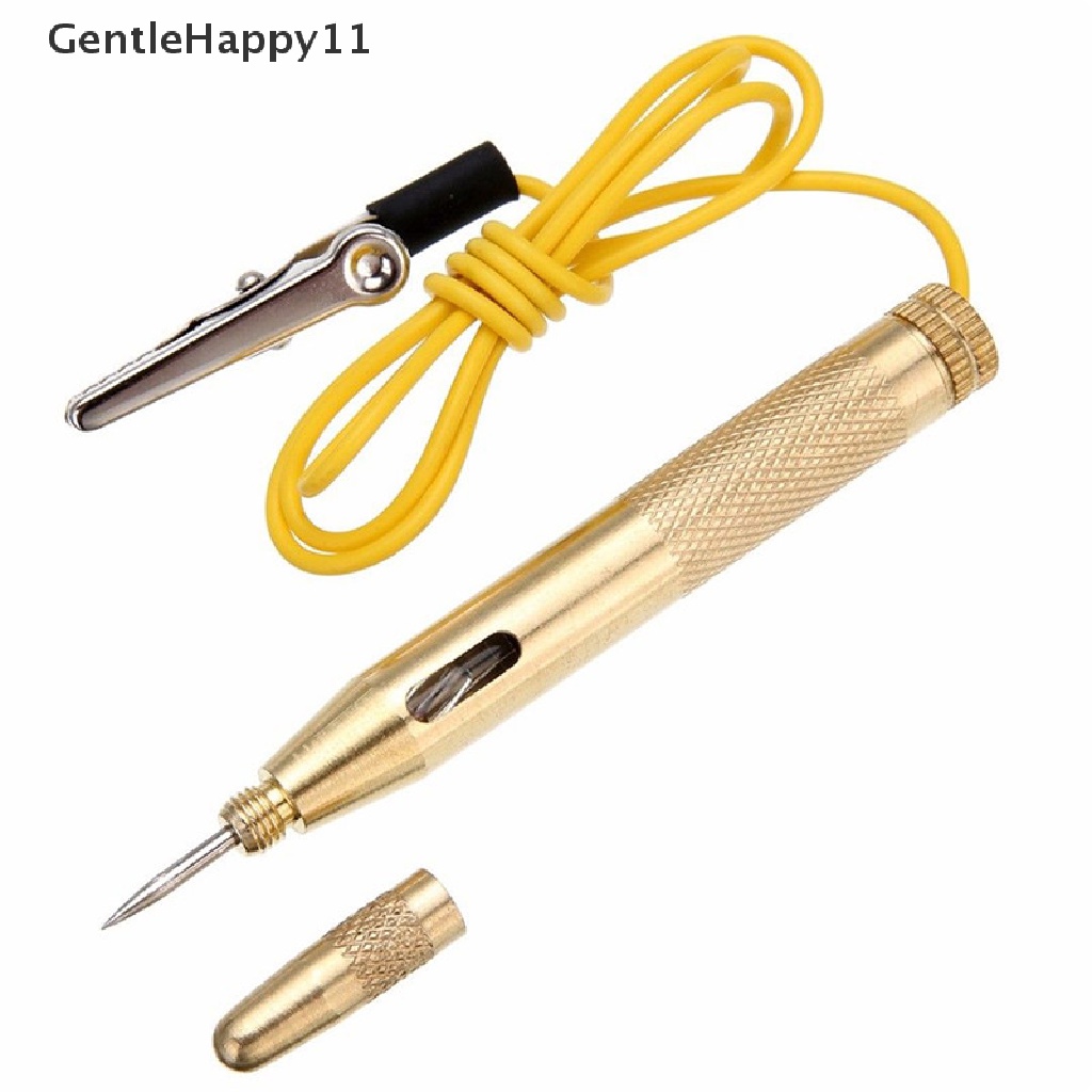 Gentlehappy 6V-12V Tester Lampu Mobil Otomotif Tester Listrik Test Lamp Probe Repair 6-12v Mobil Auto Voltage Circuit Electrical Tester Test Pen Pensil Dengan Probe Lampu Mobil Otomatis