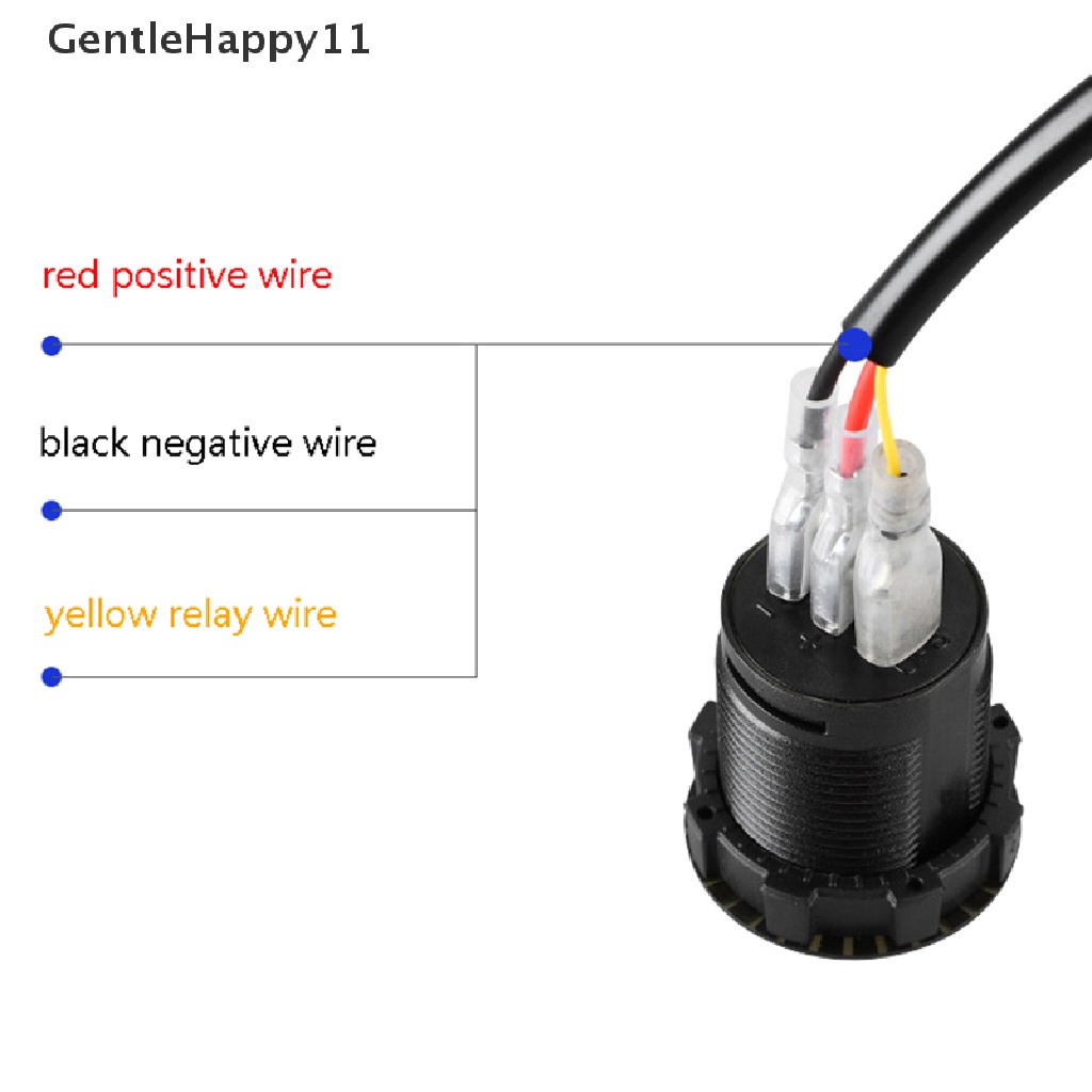 Gentlehappy 12V/24V Otomotif Mobil Perahu Motor Touch Digital Clock LED Display Alat id
