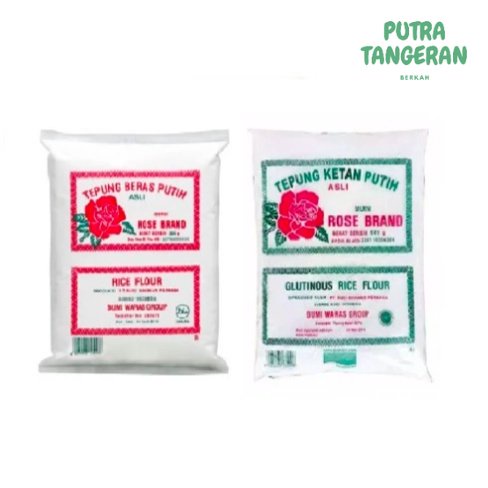 

Tepung Beras / Ketan Rose Brand 500 Gram - Tepung Beras