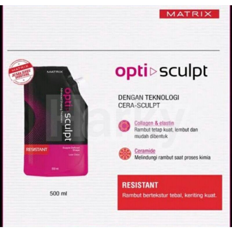 Smoothing Keratin Matrix 500gr/Matrix Opti Sculpt Matrix Smoothing Rambut Obat Bonding Step 1 Opti