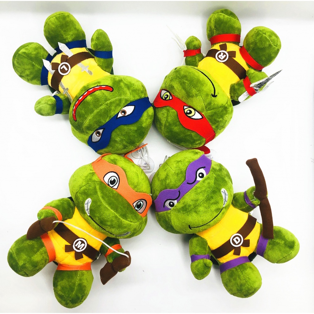 Kawaii Plush Toy Ninja Turtles Leonardo Donatello Boneka Anime Karakter Anime Raffaele Mikey Boneka Mainan Anak